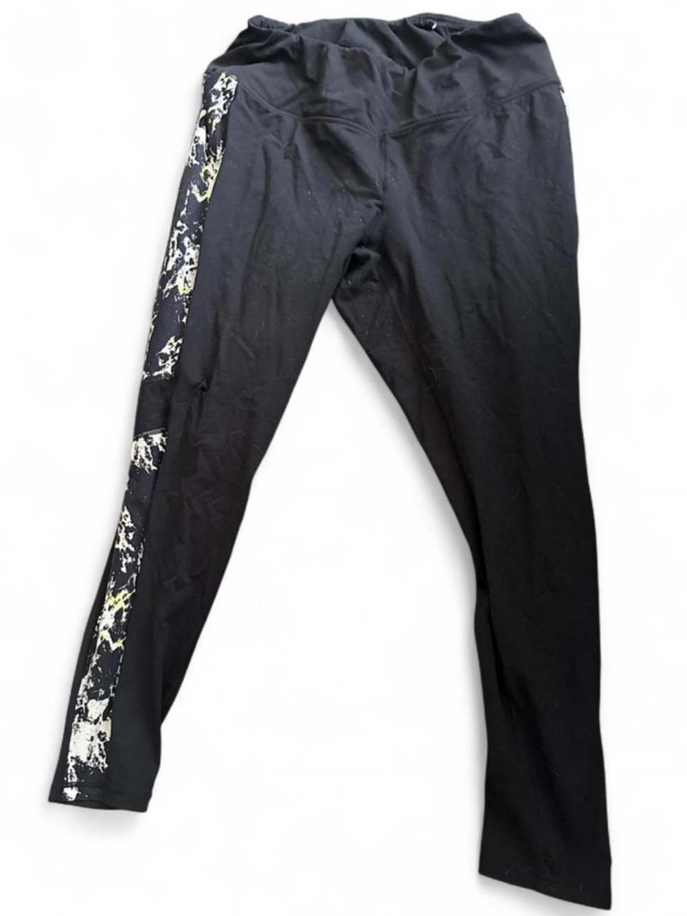 Torrid Black Leggings with Splatter Pattern Size 2